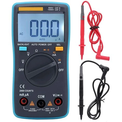 MèREÉTERNEL ZT-98 Multimètre, AC DC Voltmètre, Multimètre Numérique Portable, Ampèremètre Ohmmètre Volt Tester, Multimètre à Portée Automatique Avec éCran LCD Rétro-éClairé Ternel 1 MèREÉTERNEL ZT-98 Multimètre, AC DC Voltmètre, Multimètre Numérique Portable, Ampèremètre Ohmmètre Volt Tester, Multimètre à Portée Automatique Avec éCran LCD Rétro-éClairé Ternel