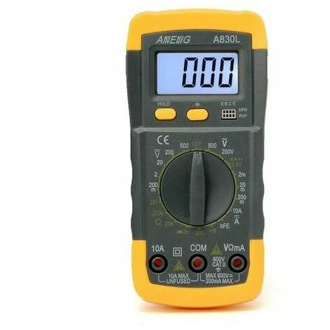 TANèTUE Voltmètre Numérique Ampèremètre Lcd Gamme Automatique Ohmmètre Multimètre AC/Dc Volt Testeur Mètre Rhéoscope 1 TANèTUE Voltmètre Numérique Ampèremètre Lcd Gamme Automatique Ohmmètre Multimètre AC/Dc Volt Testeur Mètre Rhéoscope