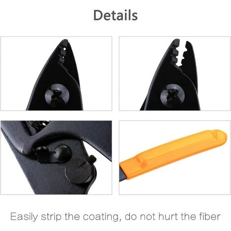 KARTOKNER CFS-3 Trois Trou Port Fibre Optique Revêtement En Fibre Pince à Dénuder 4 KARTOKNER CFS-3 Trois Trou Port Fibre Optique Revêtement En Fibre Pince à Dénuder – Image 4