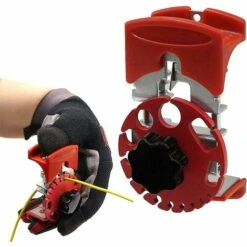 KARTOKNER Denudeur Cable Electrique Manuelle Multifonctionnelle Machine à Dénuder Le Cuivre à Main Avec Profondeur Réglable, Facile à Transporter, Adapté à Diverses Scènes (Rouge, 11*7*6cm)