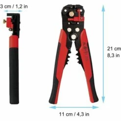 KARTOKNER Pince à Dénuder, Pince à Dénuder Automatiquement, Dénuder, Couper, Sertir 3 En 1, Rouge 7 KARTOKNER Pince à Dénuder, Pince à Dénuder Automatiquement, Dénuder, Couper, Sertir 3 En 1, Rouge -Outil de l'électricien Soldes 2022 67454164 3