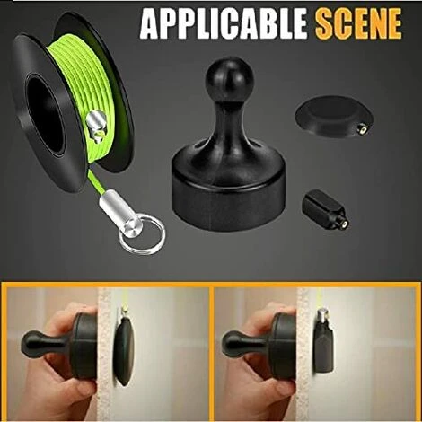 AOUGO Extracteur De Fil Magnétique, Extracteur De Câble Magnétique, Outils De Pêche De Câble électrique à Travers Le Mur, Système De Tirage De Fil Pour La Maison Et L'extérieur 2 AOUGO Extracteur De Fil Magnétique, Extracteur De Câble Magnétique, Outils De Pêche De Câble électrique à Travers Le Mur, Système De Tirage De Fil Pour La Maison Et L'extérieur – Image 2
