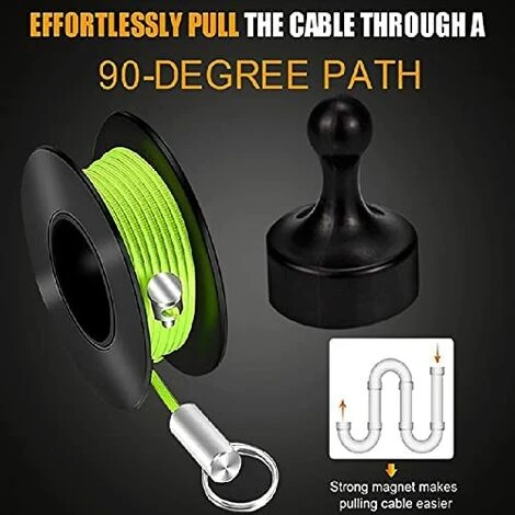AOUGO Extracteur De Fil Magnétique, Extracteur De Câble Magnétique, Outils De Pêche De Câble électrique à Travers Le Mur, Système De Tirage De Fil Pour La Maison Et L'extérieur 3 AOUGO Extracteur De Fil Magnétique, Extracteur De Câble Magnétique, Outils De Pêche De Câble électrique à Travers Le Mur, Système De Tirage De Fil Pour La Maison Et L'extérieur – Image 3