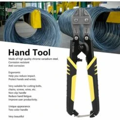 ENLENK Coupe-câble, Outil à Main Ergonomique Double Ton Poignée Antidérapante Mini 8 Pouces En Acier Au Chrome-vanadium Robuste Pour Couper Les Boulons Vis à Chaîne Fil 7 ENLENK Coupe-câble, Outil à Main Ergonomique Double Ton Poignée Antidérapante Mini 8 Pouces En Acier Au Chrome-vanadium Robuste Pour Couper Les Boulons Vis à Chaîne Fil -Outil de l'électricien Soldes 2022 67678117 3