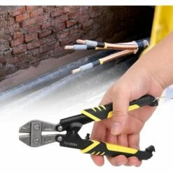 ENLENK Coupe-câble, Outil à Main Ergonomique Double Ton Poignée Antidérapante Mini 8 Pouces En Acier Au Chrome-vanadium Robuste Pour Couper Les Boulons Vis à Chaîne Fil 9 ENLENK Coupe-câble, Outil à Main Ergonomique Double Ton Poignée Antidérapante Mini 8 Pouces En Acier Au Chrome-vanadium Robuste Pour Couper Les Boulons Vis à Chaîne Fil -Outil de l'électricien Soldes 2022 67678117 5