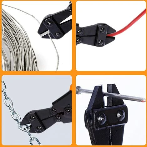 ENLENK Coupe-câble 200 Mm Coupe-boulons, Treillis Métallique, Ciseaux à Ressort Avec Poignée Confortable En Caoutchouc Souple, Poignée Ergonomique En Caoutchouc (1 Paquet) 4 ENLENK Coupe-câble 200 Mm Coupe-boulons, Treillis Métallique, Ciseaux à Ressort Avec Poignée Confortable En Caoutchouc Souple, Poignée Ergonomique En Caoutchouc (1 Paquet) – Image 4