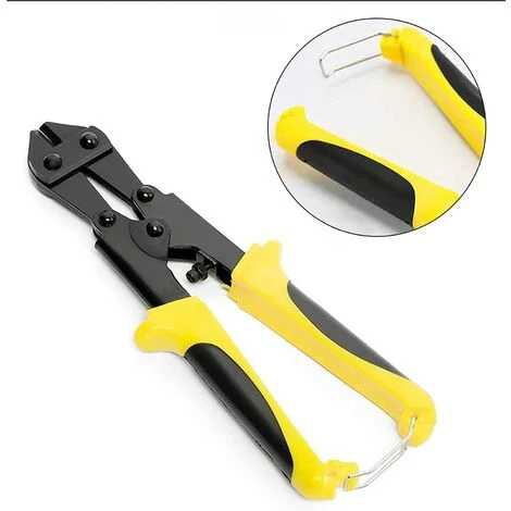 ENLENK Coupe-boulons De 8 Pouces Coupe-câbles Robustes De 215 Mm Cisailles à Ressort Avec Poignée Antidérapante Souple (Jaune) 4 ENLENK Coupe-boulons De 8 Pouces Coupe-câbles Robustes De 215 Mm Cisailles à Ressort Avec Poignée Antidérapante Souple (Jaune) – Image 4