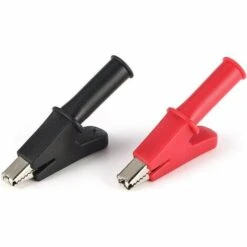 JOORRT 2 Pinces De Protection Complètes Pinces Crocodile Pince Crocodile Pour Testeur Multimètre Noir Rouge