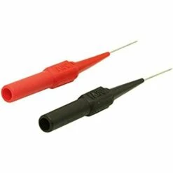 JOORRT 2Pcs Test Sonde Instrument Pièces & Accessoires Aiguille Multimètre Outils Noir/Rouge Pour Fiche Banane Test De Voiture Ligne De Ponction - Noir & Rouge