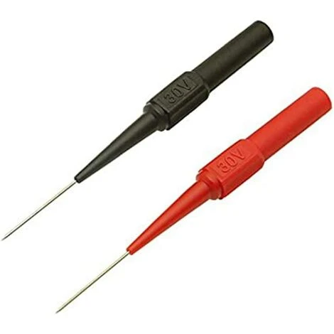 JOORRT 2Pcs Test Sonde Instrument Pièces & Accessoires Aiguille Multimètre Outils Noir/Rouge Pour Fiche Banane Test De Voiture Ligne De Ponction - Noir & Rouge 3 JOORRT 2Pcs Test Sonde Instrument Pièces & Accessoires Aiguille Multimètre Outils Noir/Rouge Pour Fiche Banane Test De Voiture Ligne De Ponction - Noir & Rouge – Image 3