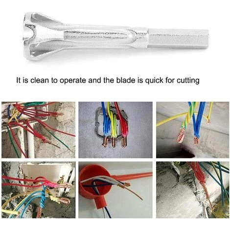 FLYME Torsadeur De Fil, Dénudeur De Fil, Outil De Torsion De Fil, Dénudeur De Fil, Bornes De Fil Outils Électriques Pour Dénuder Et Rorsader Câble 3 FLYME Torsadeur De Fil, Dénudeur De Fil, Outil De Torsion De Fil, Dénudeur De Fil, Bornes De Fil Outils Électriques Pour Dénuder Et Rorsader Câble – Image 3