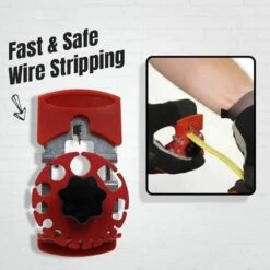 FLYME Dénudeur Rapide à La Main - Fil électrique Réglable - Portable - En Cuivre - Pour Machine à Dénuder -Outil de l'électricien Soldes 2022 67808842 3