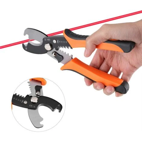 FLYME Coupe-fil Et Dénudeur De 7 Pouces, Outil à Dénuder Multifonctionnel Pour électricien 3 FLYME Coupe-fil Et Dénudeur De 7 Pouces, Outil à Dénuder Multifonctionnel Pour électricien – Image 3