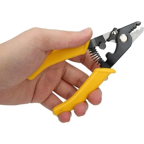 LLOVE Pinces à Dénuder, Coupe-câble D'électricien, Outils De Dénudage De Fibre Optique Durables à 3 Trous 5 LLOVE Pinces à Dénuder, Coupe-câble D'électricien, Outils De Dénudage De Fibre Optique Durables à 3 Trous – Image 5