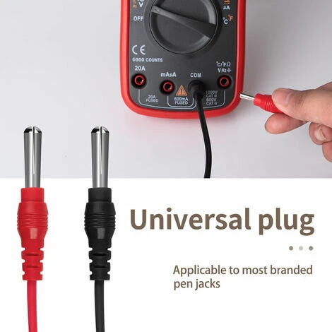 QERSTA 16pcs Ensemble De Fils De Test Numérique Multifonctions Super Tranchants Lignes De Test En Silicone Kit De Sonde De Test électronique,Rouge Noir Argenté 4 QERSTA 16pcs Ensemble De Fils De Test Numérique Multifonctions Super Tranchants Lignes De Test En Silicone Kit De Sonde De Test électronique,Rouge Noir Argenté – Image 4