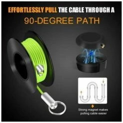 GRID COOL Tire Fil Magnetique-Electrique Puller For Outils Et Testeurs Passe Fil Aimant Tire Fil MagnéTique Tire Fils D'électricien 9 GRID COOL Tire Fil Magnetique-Electrique Puller For Outils Et Testeurs Passe Fil Aimant Tire Fil MagnéTique Tire Fils D'électricien -Outil de l'électricien Soldes 2022 68491831 5