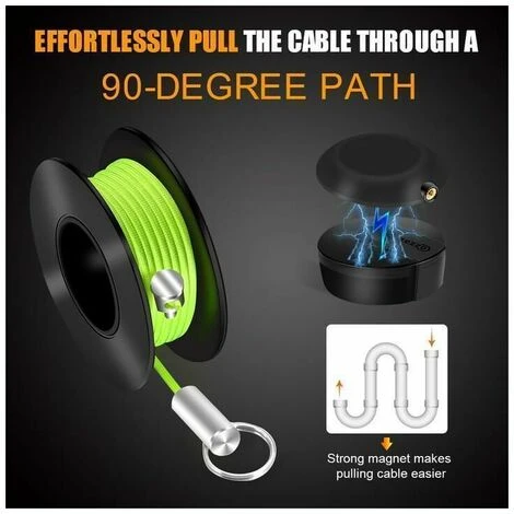 GRID COOL Tire Fil Magnetique-Electrique Puller For Outils Et Testeurs Passe Fil Aimant Tire Fil MagnéTique Tire Fils D'électricien 5 GRID COOL Tire Fil Magnetique-Electrique Puller For Outils Et Testeurs Passe Fil Aimant Tire Fil MagnéTique Tire Fils D'électricien – Image 5