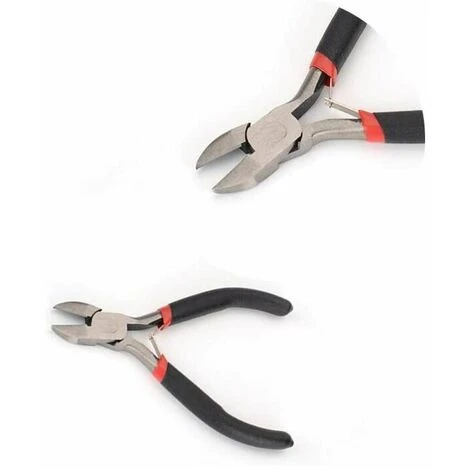 GRID COOL Pince Coupante Et Tenaille Mini Pinces Coupantes Diagonales, 4,5 Pouces/11,5 Cm CR-V Pince Coupante Multifonctionnelle De Précision Pour Dénuder Les Bijoux à La Main Outil De Fabrication De Bijoux Pour Perles 2 GRID COOL Pince Coupante Et Tenaille Mini Pinces Coupantes Diagonales, 4,5 Pouces/11,5 Cm CR-V Pince Coupante Multifonctionnelle De Précision Pour Dénuder Les Bijoux à La Main Outil De Fabrication De Bijoux Pour Perles – Image 2