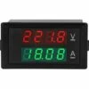 Multimètre, Ohmmètre Et Ampèremètre DENUOTOP Voltmètre Numérique Ampèremètre Tension Courant Testeur Jauge Volt Ampérage Testeur Compteur Amp Détecteur Rouge Vert Double Affichage Multimètre Numérique
