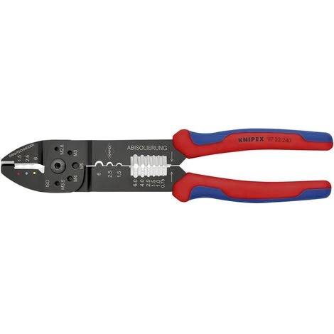 Knipex Knipex-Werk 97 32 240 Pince à Sertir Pour Cosses Isolées, Pour Connecteurs Enfichables Isolés 1.5 à 6 Mm² 1 Knipex Knipex-Werk 97 32 240 Pince à Sertir Pour Cosses Isolées, Pour Connecteurs Enfichables Isolés 1.5 à 6 Mm²