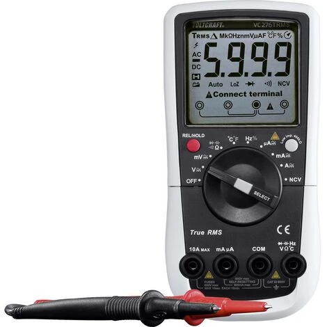 Multimètre VOLTCRAFT VC276 VC-8235910 Numérique étalonné: Dusine (sans Certificat) CAT III 600 V Affichage (nombre De P 1 Multimètre VOLTCRAFT VC276 VC-8235910 Numérique étalonné: Dusine (sans Certificat) CAT III 600 V Affichage (nombre De P