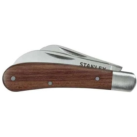STANLEY Couteau D'électricien à 2 Lames Manche Bois - STHT0-62687 2 STANLEY Couteau D'électricien à 2 Lames Manche Bois - STHT0-62687 – Image 2