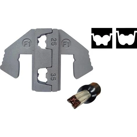 TOOLCRAFT PLE-0F1 Pour Embouts De Câble Ouverture De Serrage: 25 à 35 Mm² Adapté Pour Marque (pinces): TOOLCRAFT PZ-500 2 TOOLCRAFT PLE-0F1 Pour Embouts De Câble Ouverture De Serrage: 25 à 35 Mm² Adapté Pour Marque (pinces): TOOLCRAFT PZ-500 – Image 2