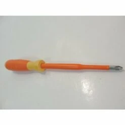 Tournevis Cruciforme Phillips 6X125mm Isolé 1000V Manche Bi-matière Lame Acier Chromé Decolletée PH2 DERANCOURT CRU6X125BD